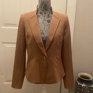 Tan jacket size 6 white house black market brand.